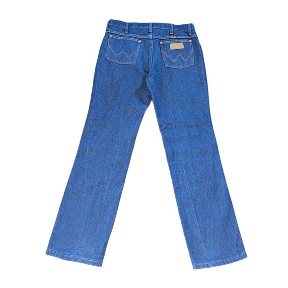 Vintage Wrangler Straight Leg Blue Jeans Mens Size 32 x 32 - Picture 2 of 7